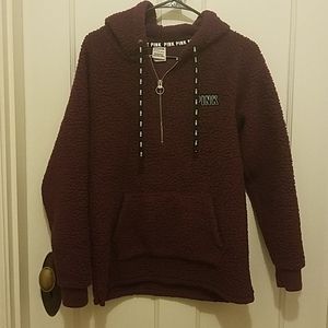 PINK Sherpa Half-zip